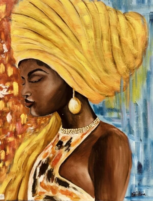 Portrait of beautiful figi women art