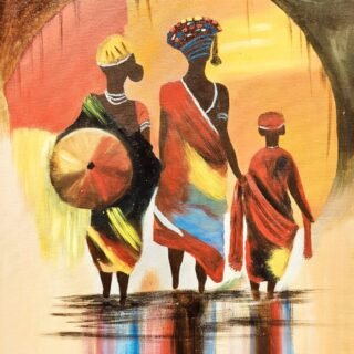 Portrait of tribal women art  Reflect